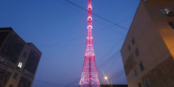 Подсветка башни в честь Дня радио