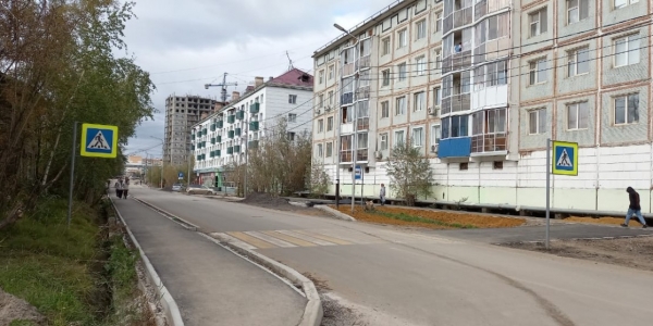 На улице Халтурина Якутска, где недавно было смертельное ДТП, появился пешеходный переход