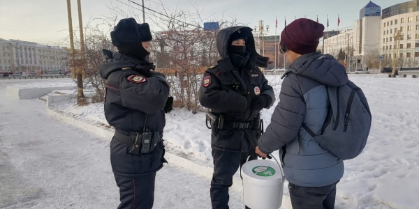 Полиция патрулирует улицы Якутска