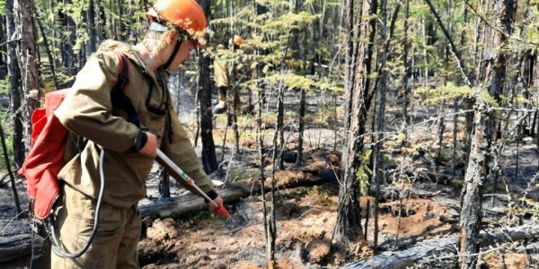 В Якутии действуют 57 лесных пожаров