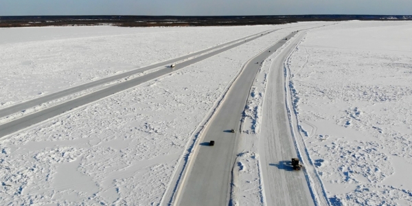 Планируется понижение грузоподъемности на ледовом автозимнике «Якутск – Нижний Бестях»