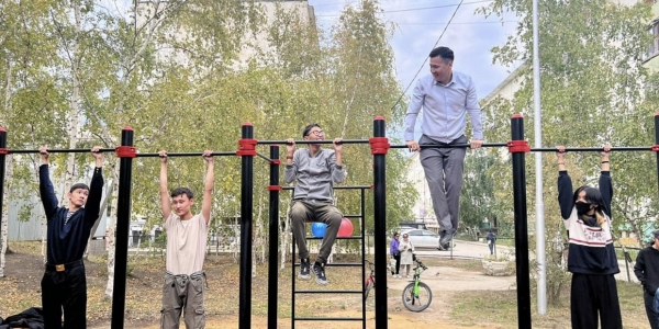 Спортивную воркаут-площадку открыли в Губинском округе Якутска