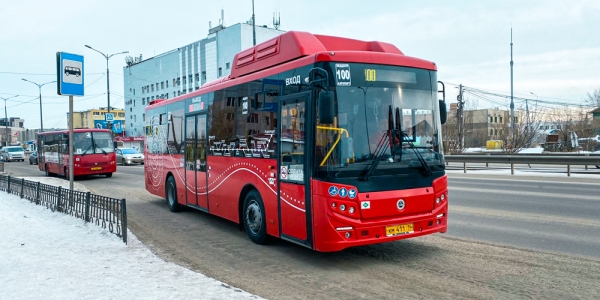 Муниципальные автобусы выйдут на маршрут №1 в Якутске