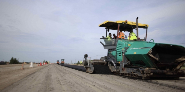 Продолжается реконструкция автодороги «Умнас» вблизи Якутска