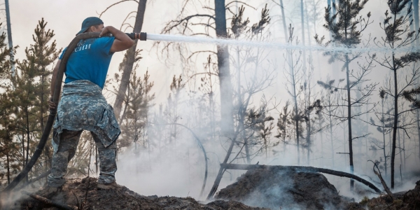 В Якутии действуют 72 лесных пожара