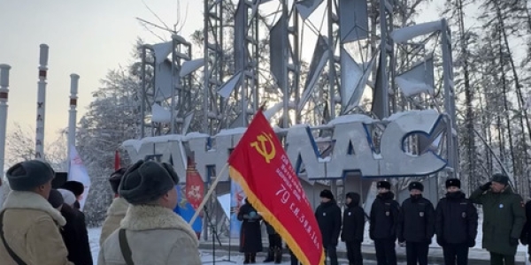 Эстафета Знамени Победы достигла Хангаласского улуса