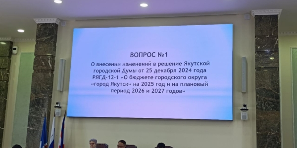Депутаты Якутской городской Думы утвердили изменения в бюджет 2025 года