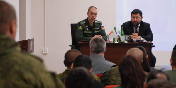 Евгений Григорьев представил отчёт военнослужащим измерительного пункта