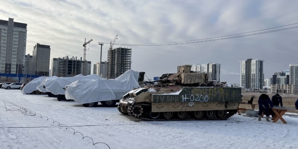 Трофейная техника выставлена в парке «Россия - моя история» Якутска