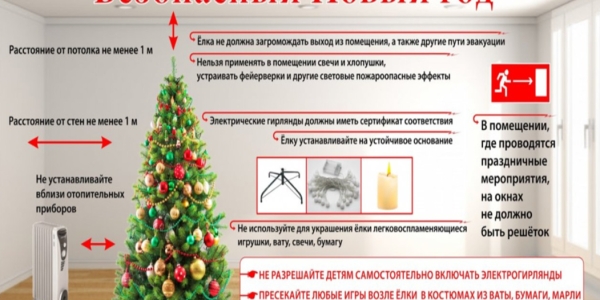 Соблюдайте правила пожарной безопасности в новогодние праздники