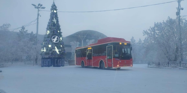 В новогоднюю ночь в Якутске запустят бесплатный временный автобусный маршрут №100н