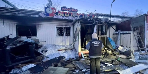 В пожаре в кафе «Минутка» погибла сотрудница заведения