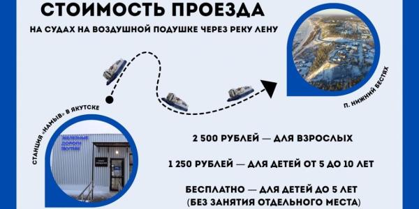 Суда на воздушных подушках начнут курсировать через реку Лену на следующей неделе