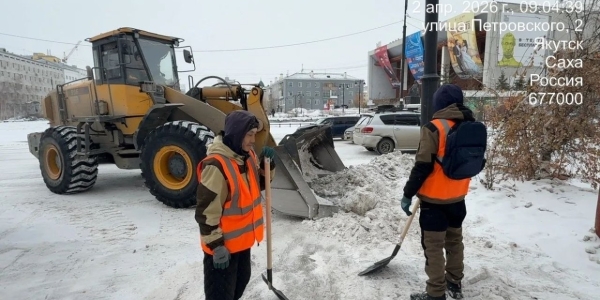 В Якутске вывезли более 485 тысяч кубометров снега