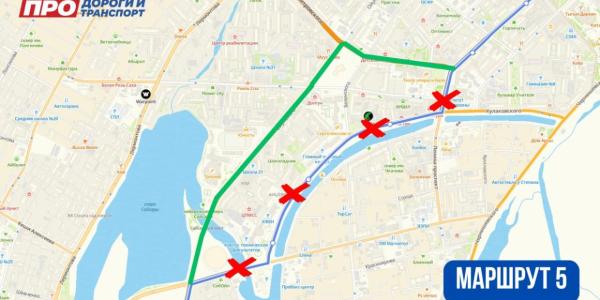 Как будут ездить автобусы на время перекрытия улицы Дежнева в Якутске