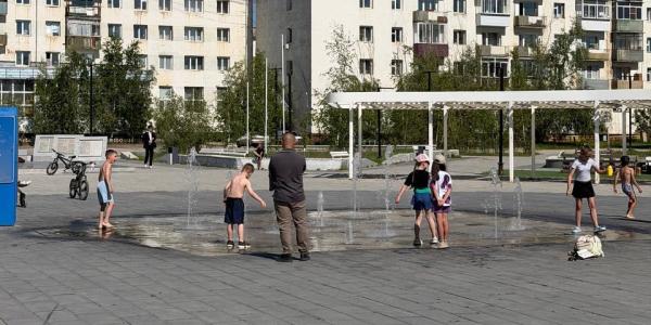 Фотофакт: сухой фонтан в Жатае