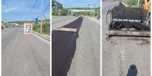 На Вилюйском тракте в Якутске устраняют колейность