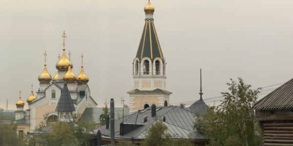 В Якутске задымление из-за лесных пожаров на северо-западе республики