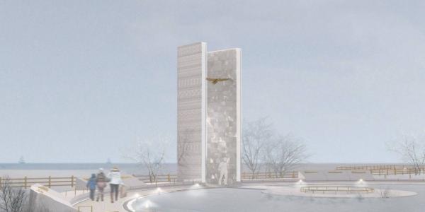 13-метровый мемориальный комплекс в честь Михаила Николаева строится в Октемцах
