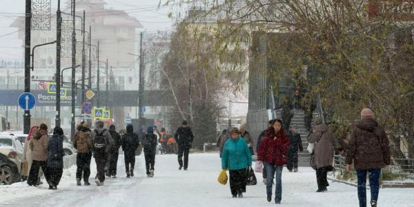 В среду в Якутске ожидается снег