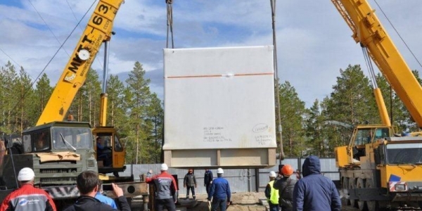 На стройплощадку Якутской ГРЭС-2 доставлены две газовые турбины