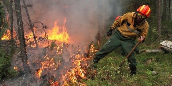 В Якутии действуют 16 лесных пожаров