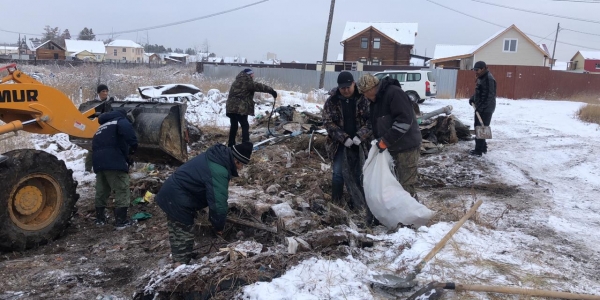 В Сайсарском округе прошли субботники по уборке несанкционированных свалок 