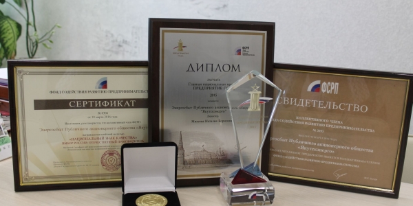 Энергосбыт – лауреат премии «Предприятие года – 2015»
