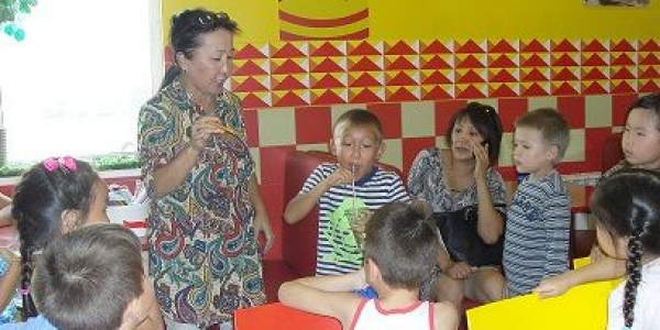 Первоклассники Центрального округа отметили праздник в кафе «Хрустик»