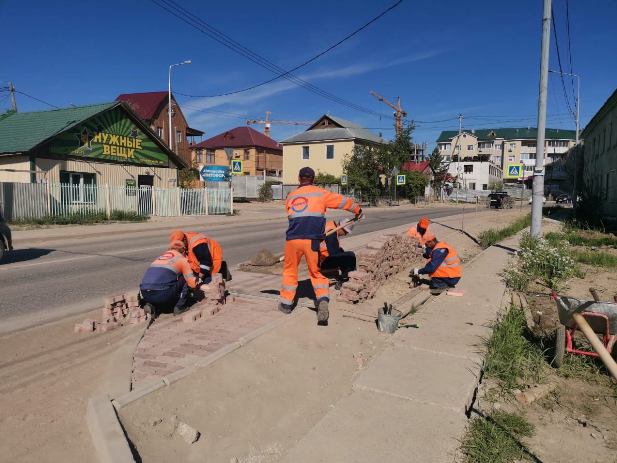 В Якутске занялись ремонтом дорог