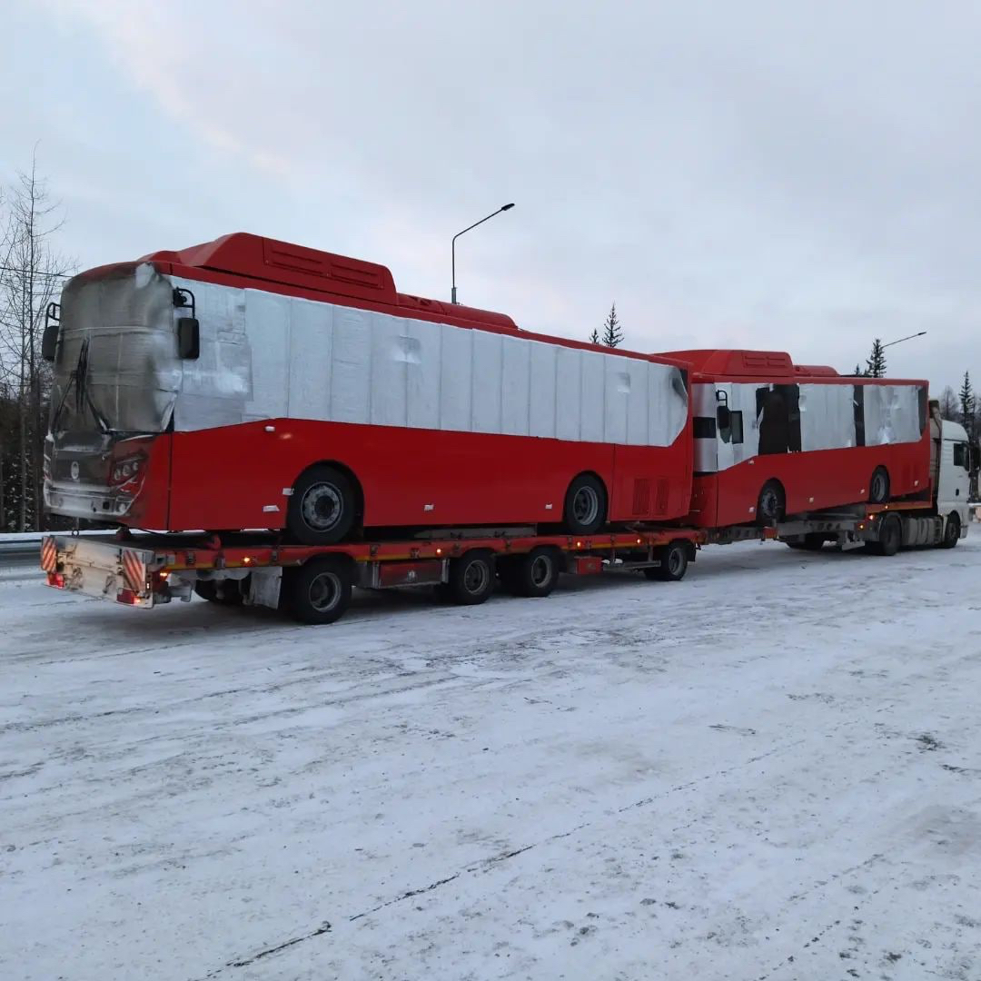 Первая партия новых автобусов прибывает в Якутск