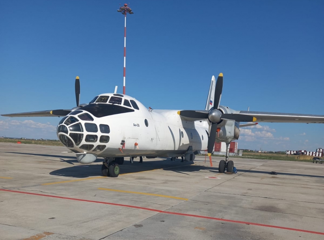В Якутии работает самолет-лаборатория Росгидромета Ан-30М