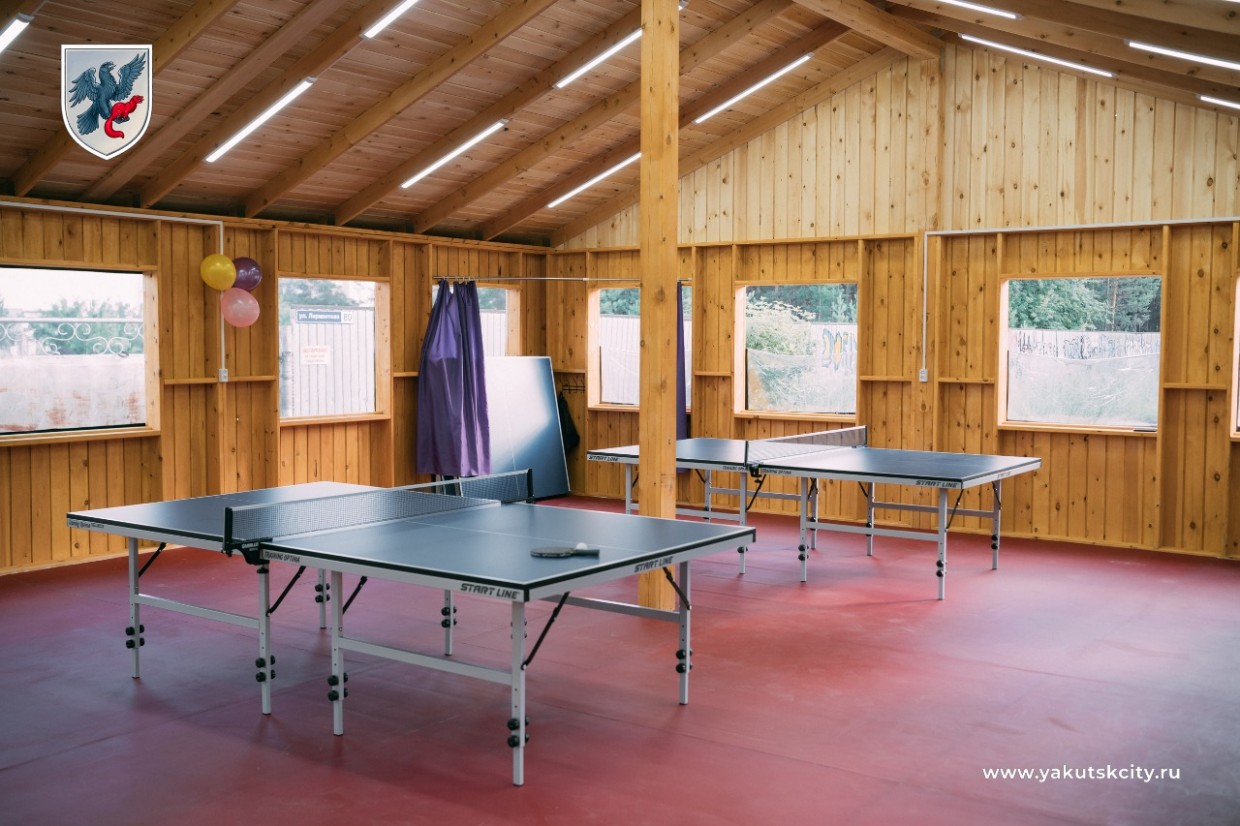 В Парке культуры и отдыха Якутска открыли летний зал для настольного тенниса