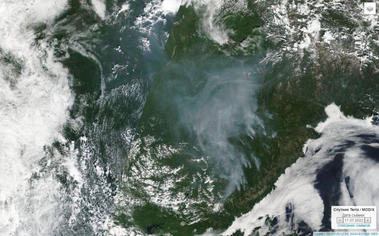 Дым в Якутск принесло с Хабаровского края