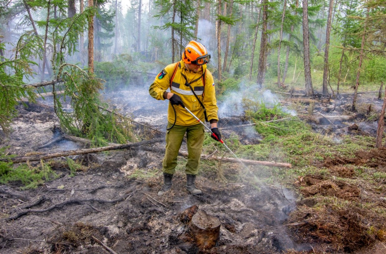 Тушить пожары в Якутии начали команды Бурятской и Забайкальской Авиалесоохраны
