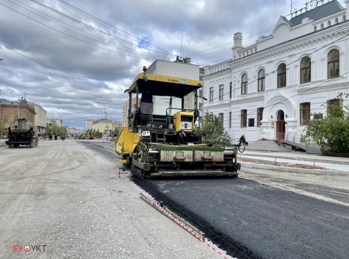 В сентябре завершится асфальтирование дорог в Якутске