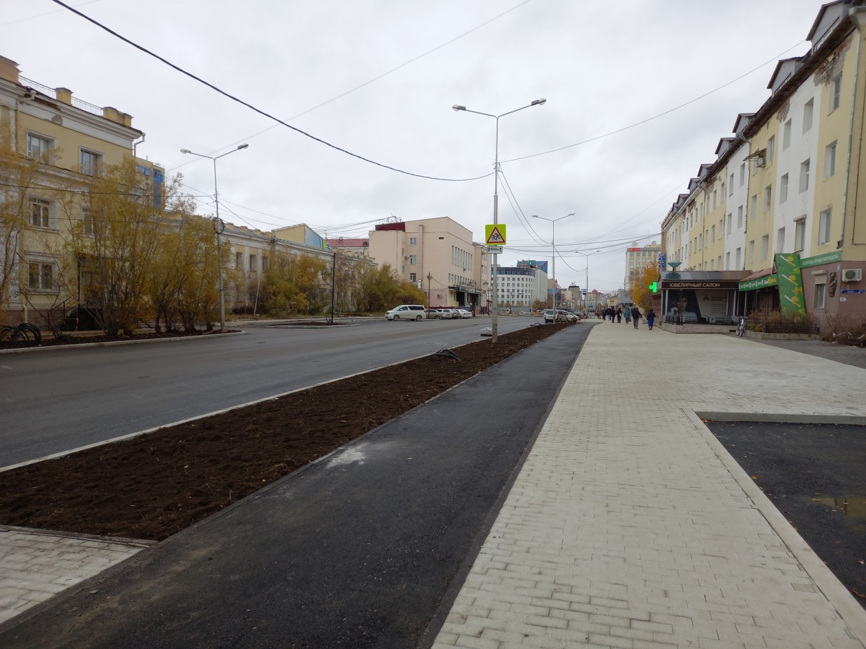 Продолжается ремонт дорог в Якутске