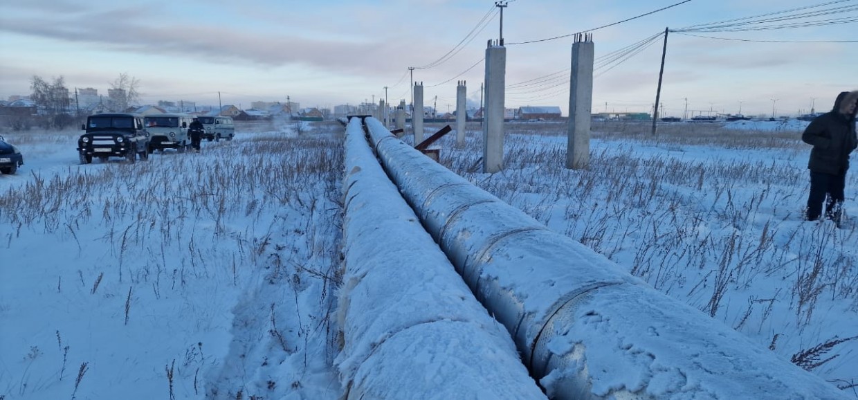 В Якутске ведется восстановление участка магистральных тепловых сетей