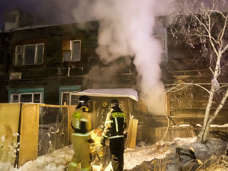 Четыре пожара произошли за один день в Якутске