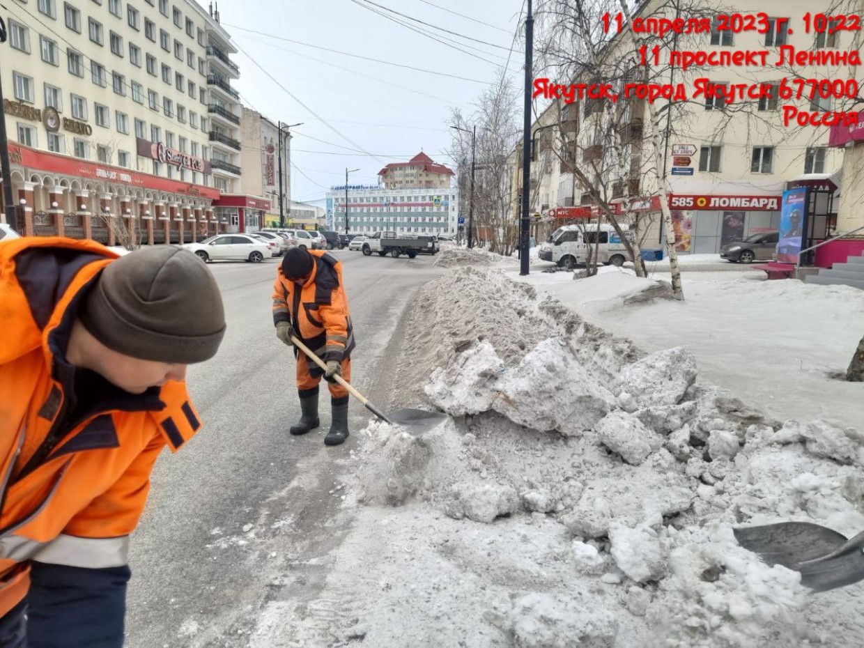 Рекордное количество снега за один зимний сезон вывезено с территории города Якутска