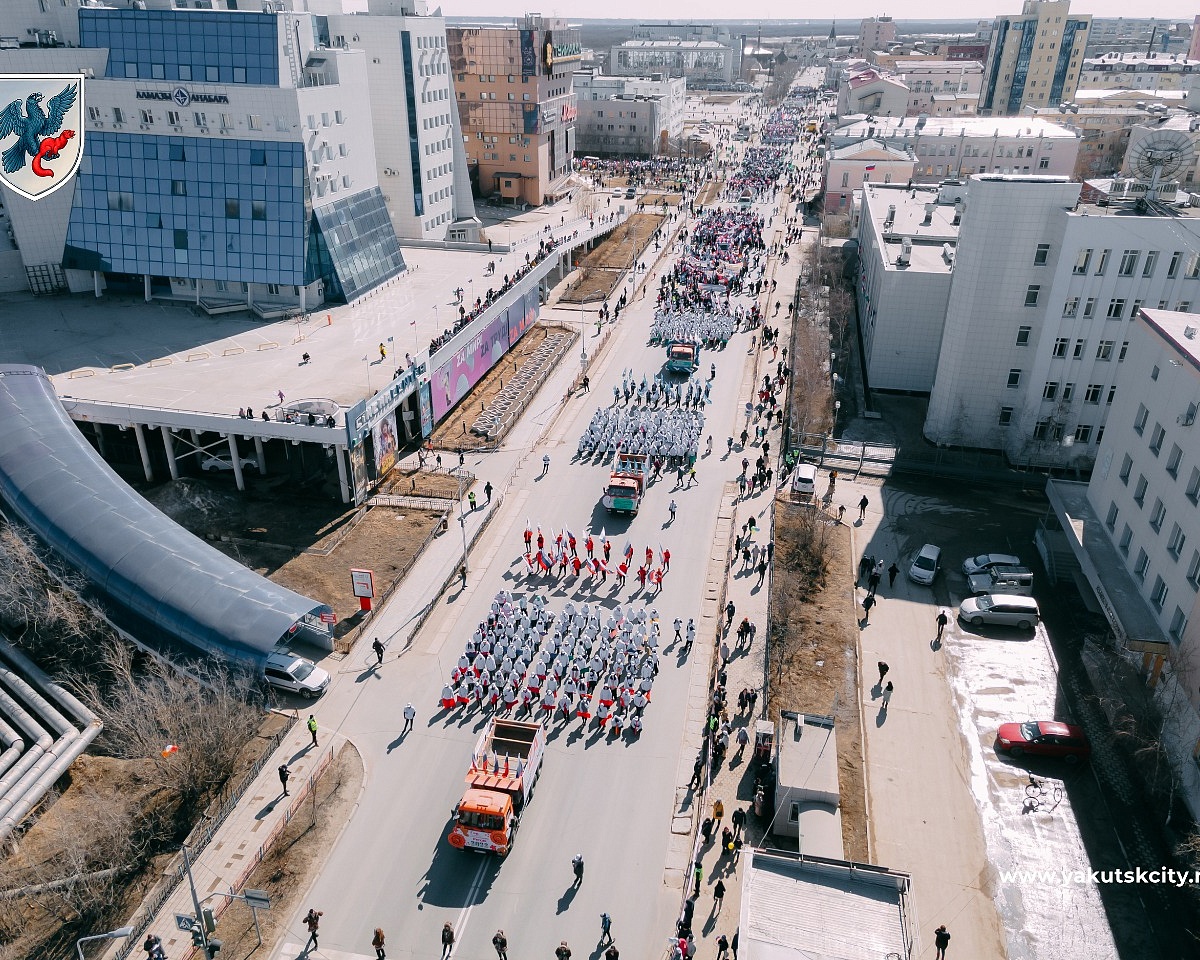 Во время первомайского парада для машин перекроют центр города Якутска