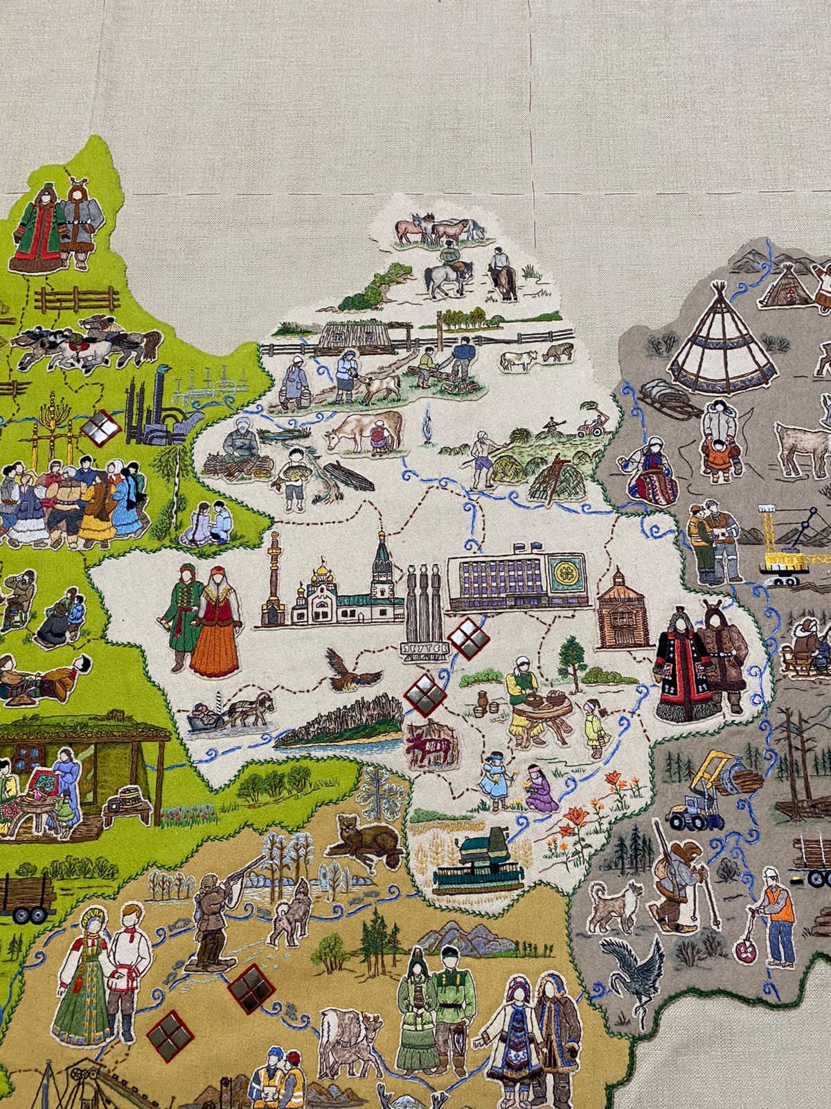 Мастера из Якутии представят Вышитую карту республики в Чувашии