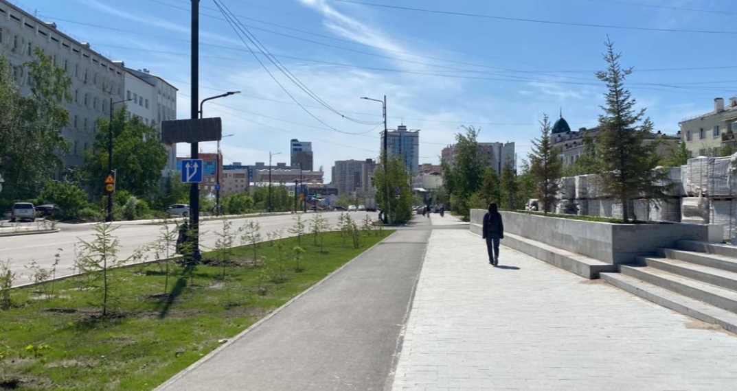 Завершается капитальный ремонт проспекта Ленина в Якутске