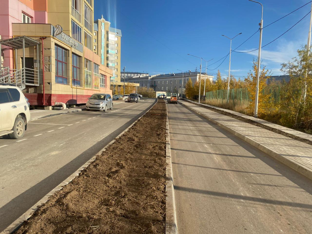 Завершаются работы по ремонту улицы Островского в Якутске