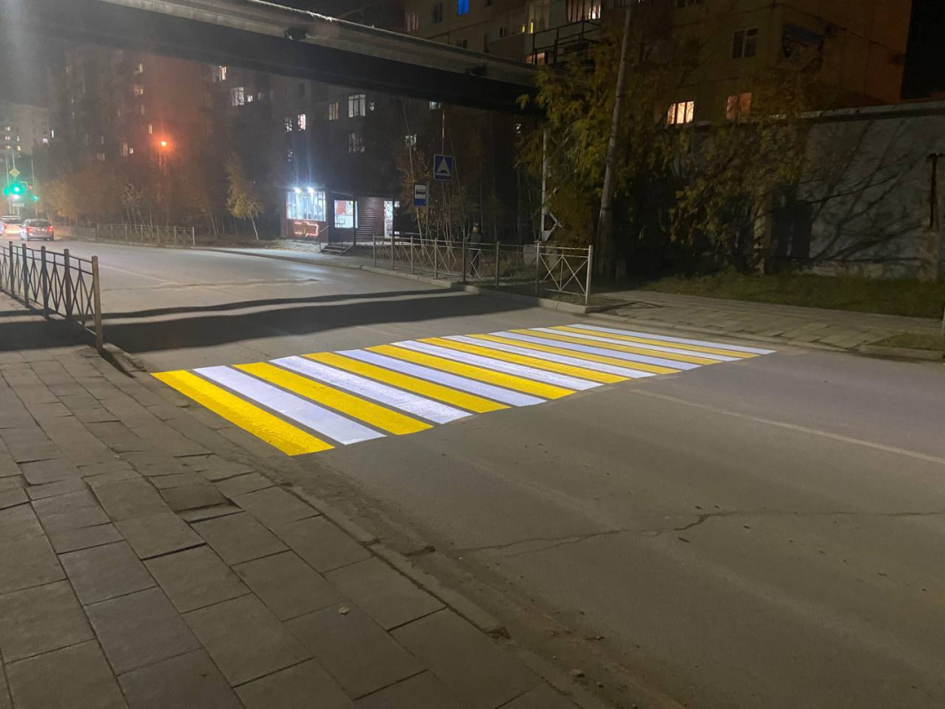 Проекционные пешеходные переходы впервые появились в Якутске