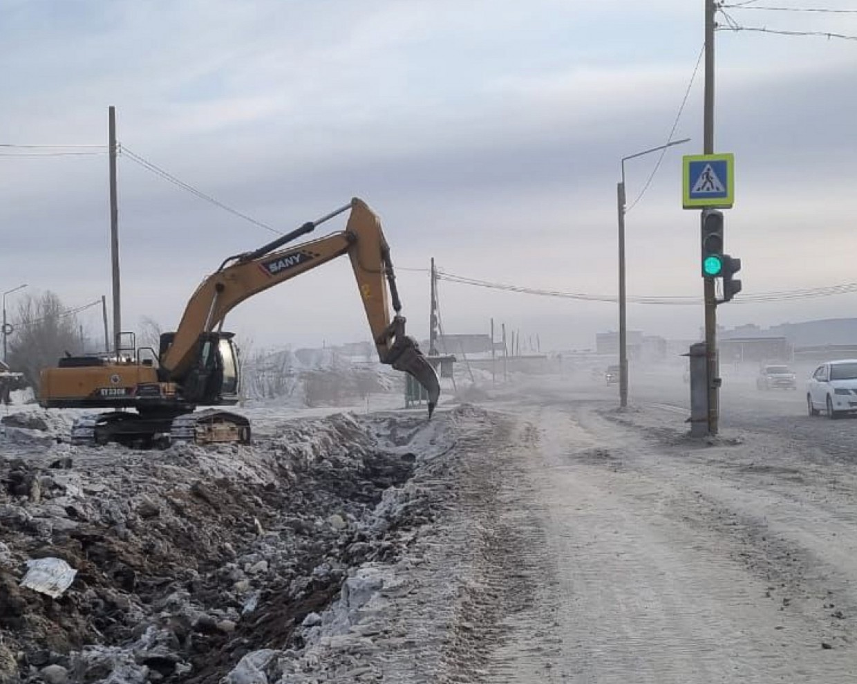 В Якутске продолжается ремонт улицы Можайского