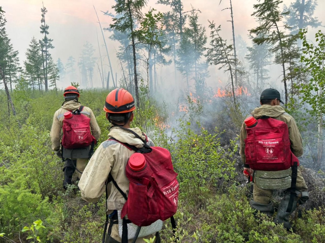 В Якутии действуют 58 лесных пожаров