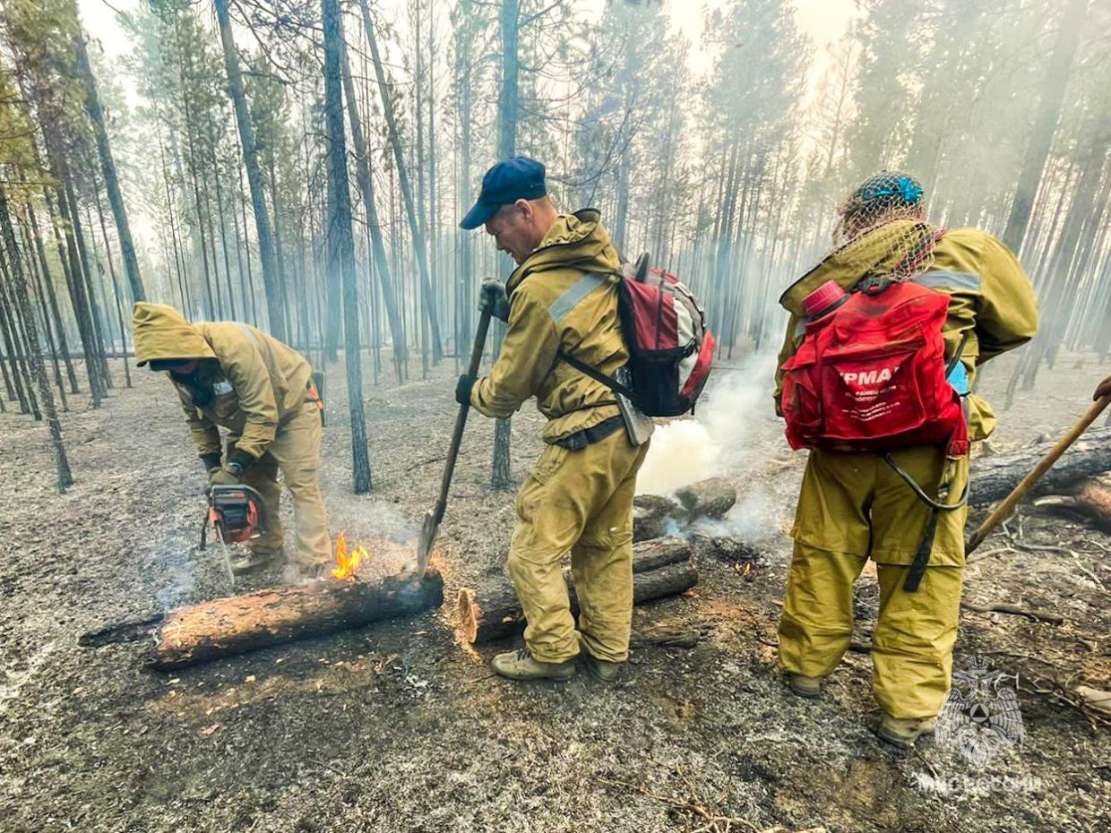 В Якутии действует 78 природных пожаров
