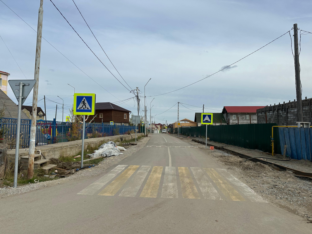 В Якутске завершено асфальтирование улиц в селе Пригородный