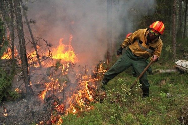 В Якутии действуют 16 лесных пожаров